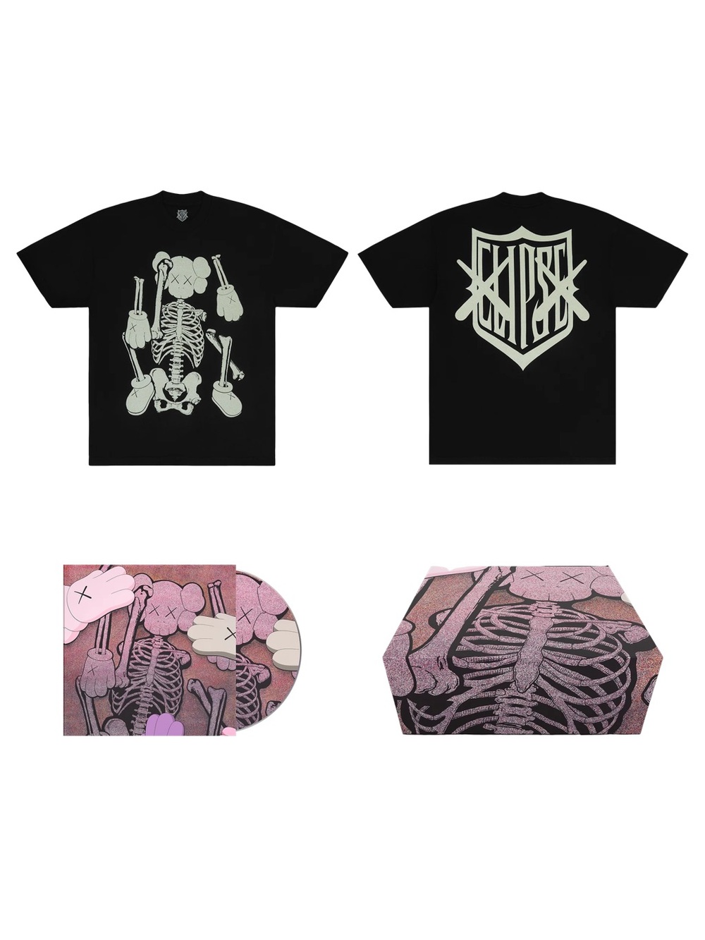 KAWS x CLIPSE Let God Sort ‘Em Out Tee Box Set Size L (NWT)